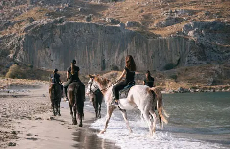 horse riding plakias
